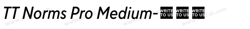 TT Norms Pro Medium字体转换